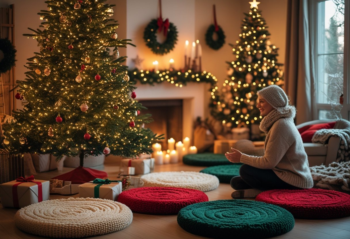 Read more about the article Sådan skaber du den perfekte julestemning med runde tæpper og juletræslys